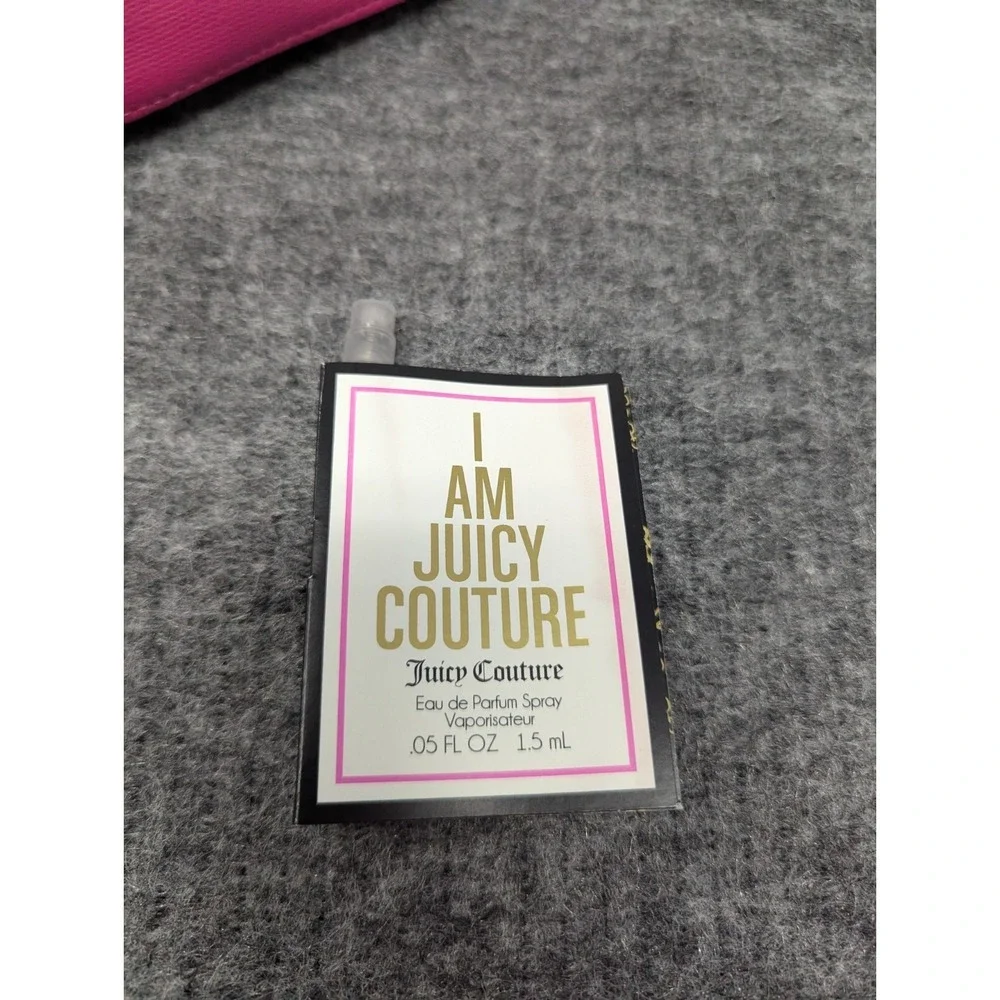 VTG Juicy Couture‎ Clutch Bag Pink with Perfume Sample New with Tags Deadstock